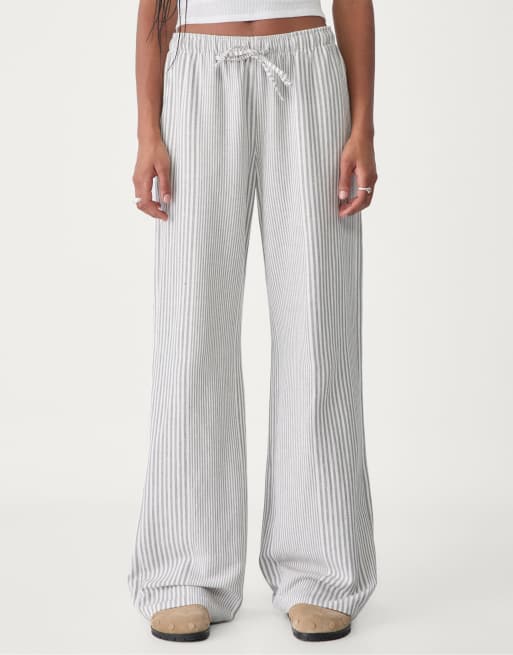 Stradivarius - Pantalon à rayures - Gris, 2 de 4