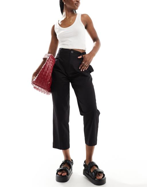 Stradivarius - Pantalon chino ajusté - Noir 