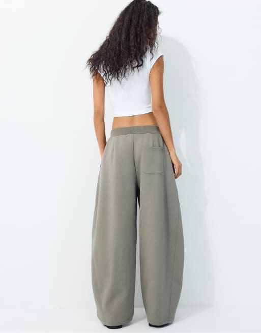 Stradivarius pantalon de jogging large marron, 3 de 7