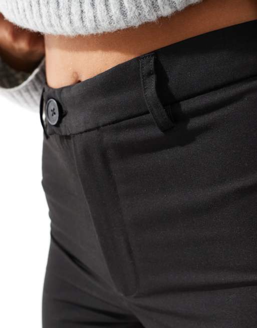 Stradivarius - Pantalon droit slim habillé - Noir , 3 de 5