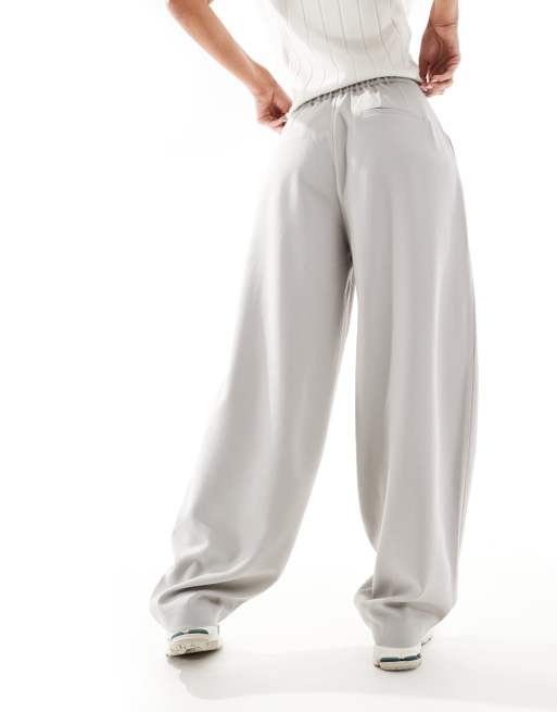 Stradivarius - Pantalon habillé coupe ballon - Gris, 2 de 5