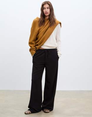 Stradivarius - Pantalon habillé - Noir