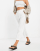 Stradivarius - Pantalon large style jupe-culotte - Blanc