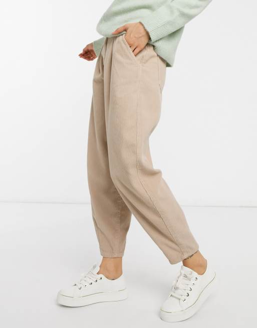 Pantalon velour 2025 cotelé beige