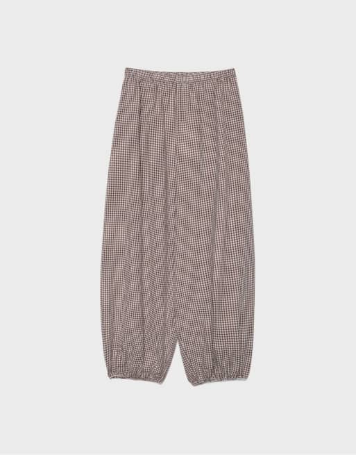 Stradivarius - Pantalon volumineux en popeline - Terracotta, 6 de 7