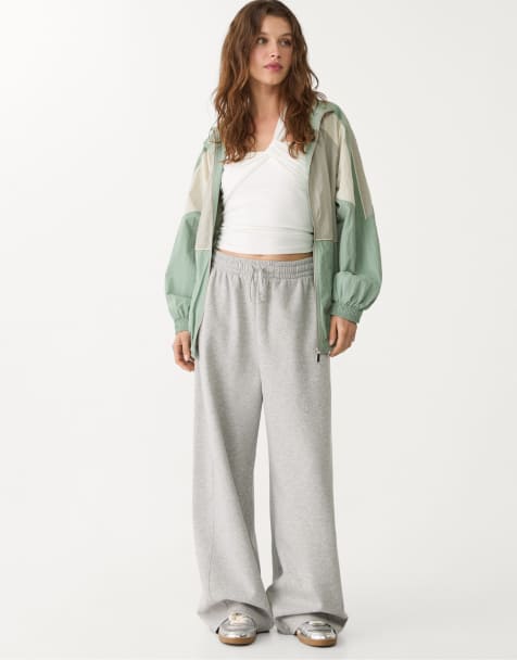 Stradivarius - Pantaloni a cilindro bombati grigio mélange - view 1