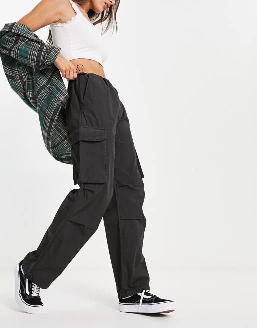 High waisted sales parachute pants