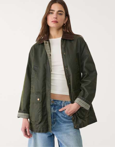 Stradivarius - Parka cirée à poches multiples - Kaki - view 1