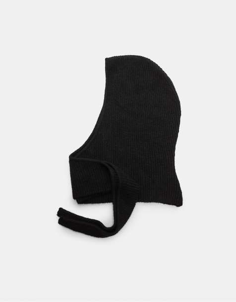 Stradivarius - Passamontagna basic nero in maglia - view 1
