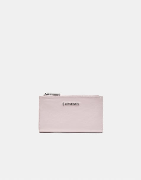 Stradivarius – Pastellrosa, enkel plånbok med dragkedja - view 1