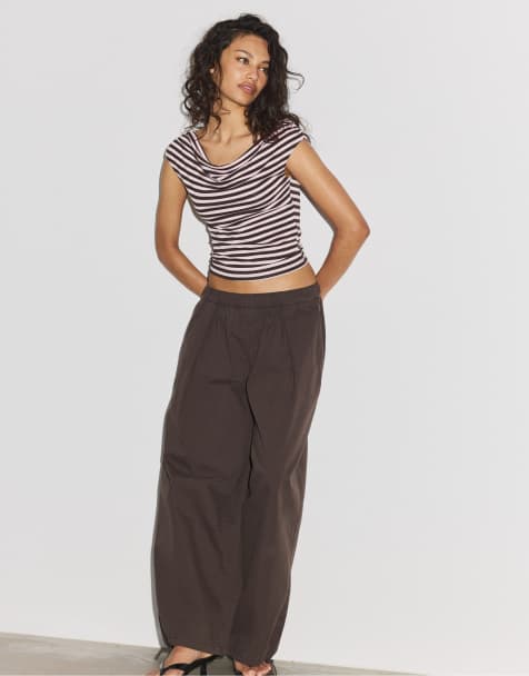 Stradivarius - Pastellyserød top uden ærmer med multi-draperinger - view 1
