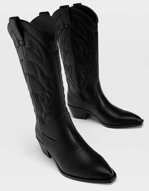 Botas cowboy blancas discount stradivarius