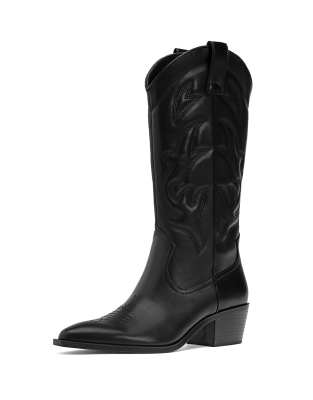black cowboys boots