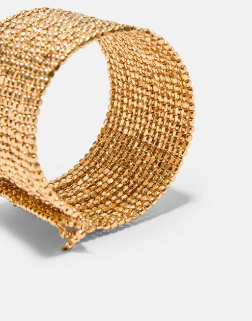 Stradivarius – Perlenarmband in Goldoptik, 3 von 3