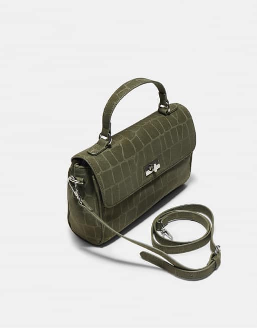 Stradivarius petit sac bandoulière avec ceinture kaki, 4 de 4