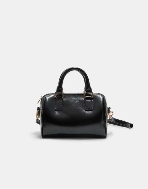 Stradivarius - Petit sac bandoulière style bowling - Noir - view 1