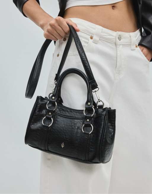 Stradivarius petit sac bowling noir, 3 de 4