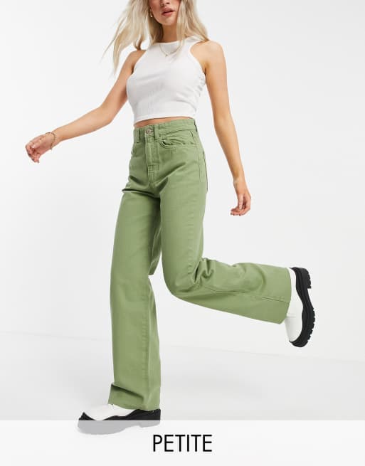 Petite green hot sale jeans