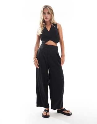 Stradivarius Petite Cropped Tailored Pants