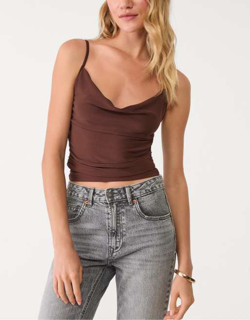 Stradivarius Petite d98 straight-leg vintage effect jeans in medium grey , 2 of 4