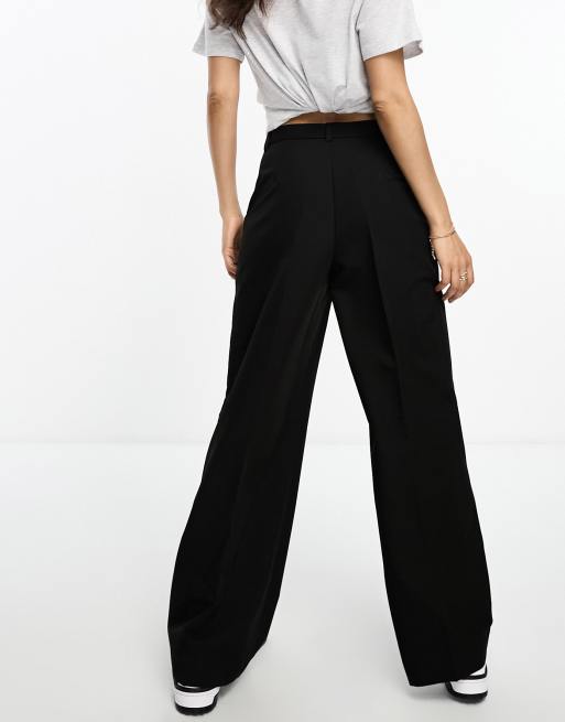 Stradivarius Petite - Elegante rechte broek in zwart , 5 van 5