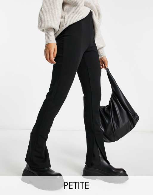  Other Stories split hem flared trousers in black