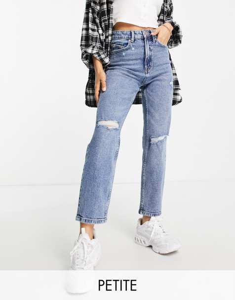 Jeans trou Jeans d chir femme Jean mom d chir s ASOS