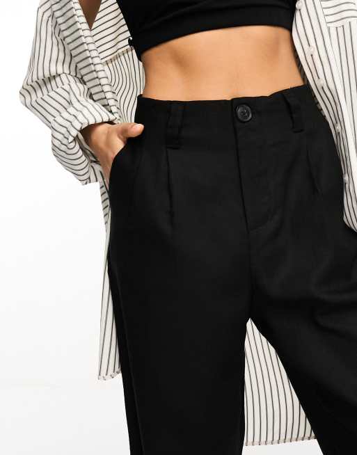 BKE Waffle Thermal Wide Leg Pant - Women's Loungewear in Black