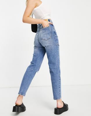 petite mom jeans stradivarius