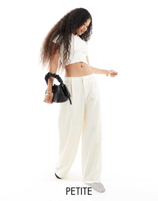 Stradivarius Petite - STR - Pantaloni sartoriali neutri