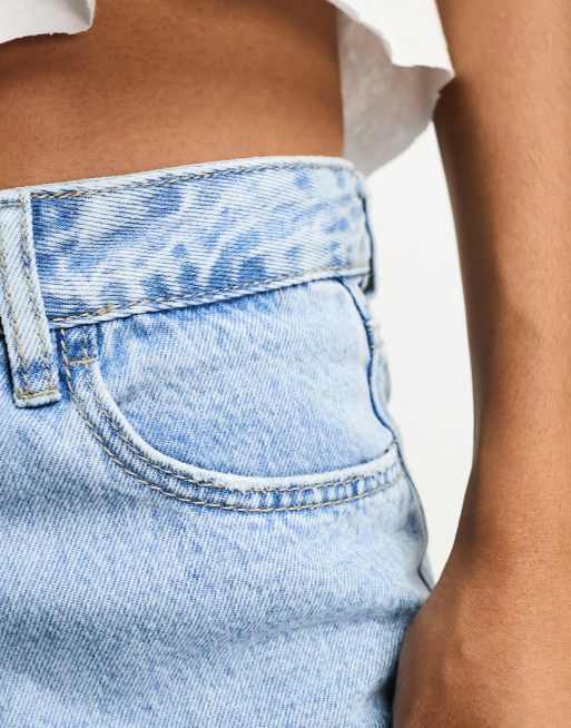 Stradivarius Petite STR straight leg jean in light wash , 5 of 5
