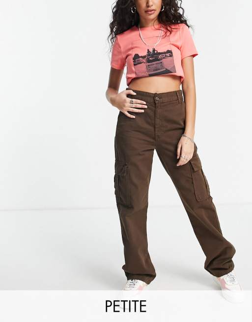 stradivarius straight fit cargo trousers