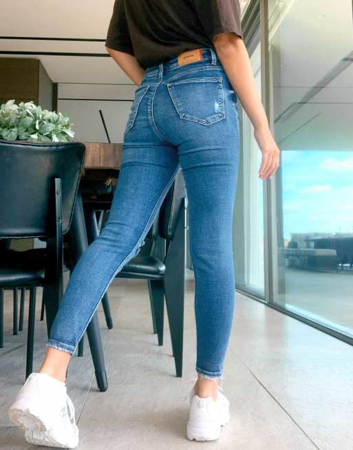 Super high sale waisted petite jeans