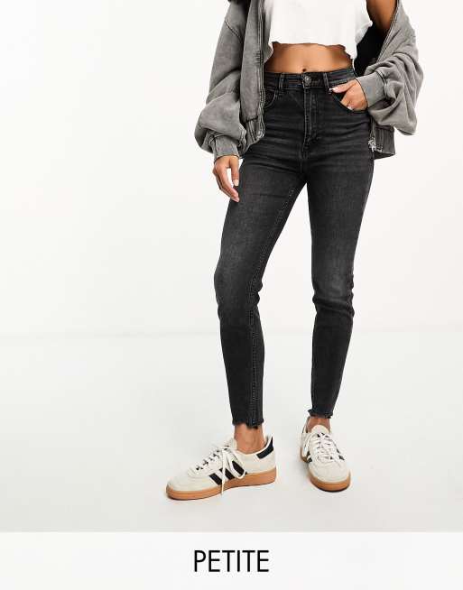 Super High Waist Denim Skinnies - White