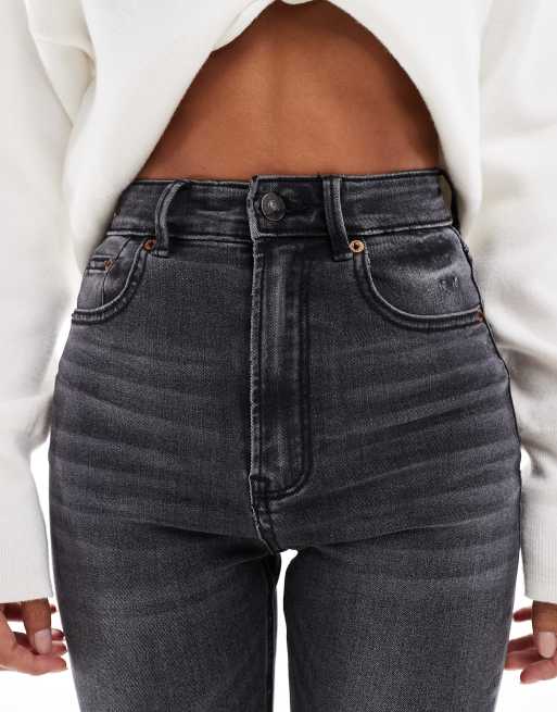 Stradivarius Petite super skinny jeans in washed black ASOS