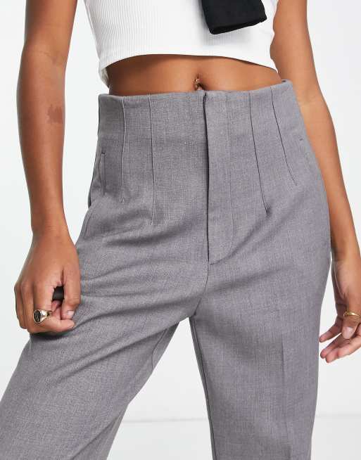 Petite grey on sale cigarette trousers