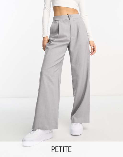 Grey Wide Leg Trousers