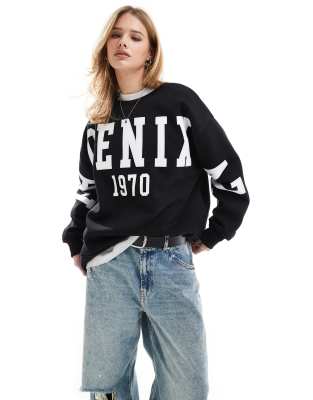 Stradivarius - Phoenix - Sweat-shirt - Noir