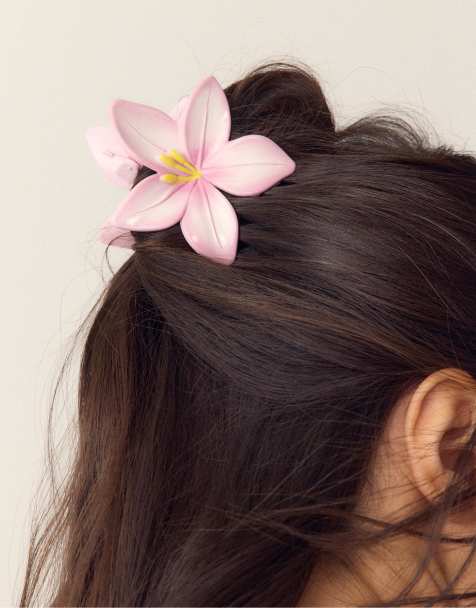 Stradivarius - Pince fleur - Rose pâle - view 1