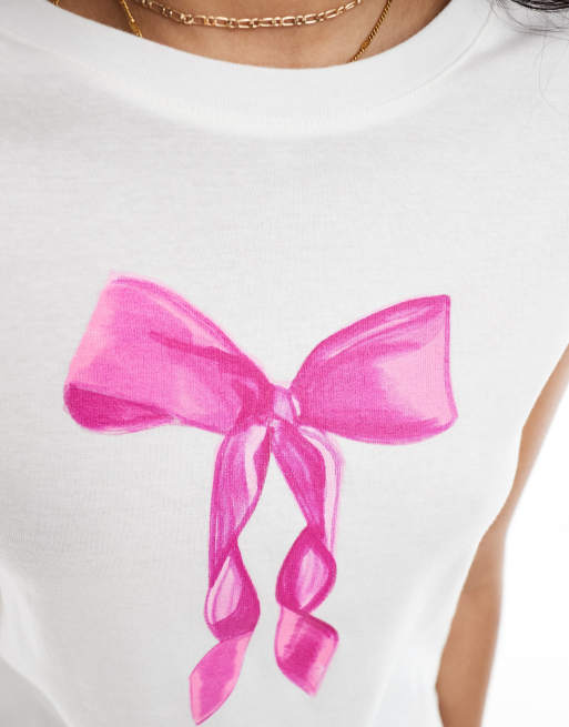 【GLOWNY】SET UP WILD BABY TEE (STRAWBERRY BOW) R6640 GLOWNY WILD BABY TEE (STRAWBERRY BOW) – SeoulSeoul