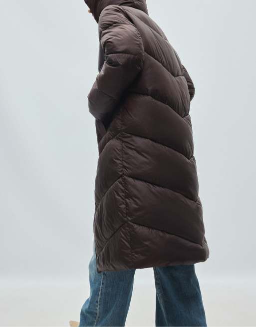Stradivarius piumino basic marrone, 3 di 7