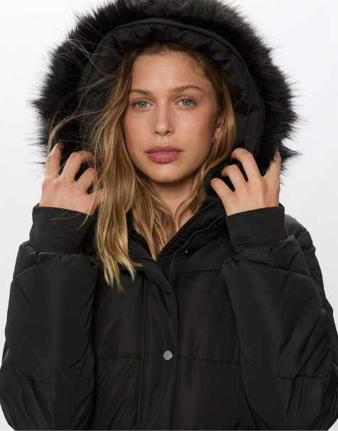 Stradivarius - Piumino sartoriale nero - view 1