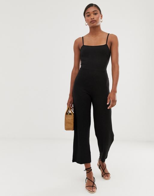 Stradivarius sales jumpsuit black