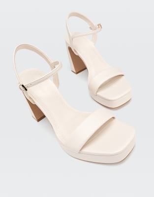 cream sandals
