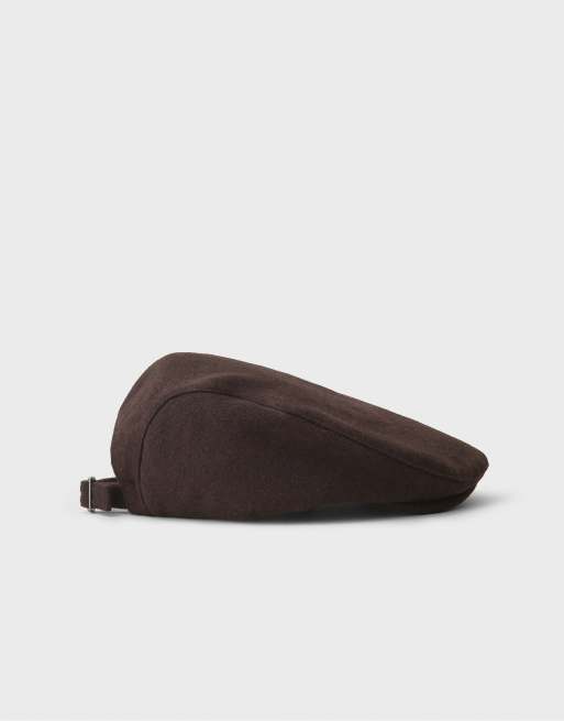 Stradivarius platte pet in bruin, 4 van 4