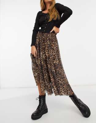 Jupe longue shop leopard zara