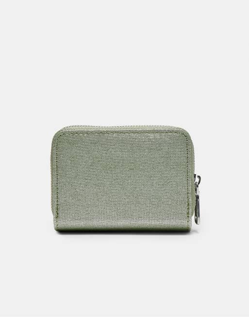 Stradivarius pochette rectangulaire scintillante kaki, 3 de 4