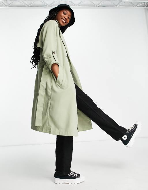 Light khaki 2025 trench coat