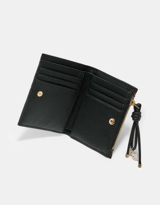 Stradivarius portacarte e portamonete con stampa effetto serpente marrone, 4 di 4