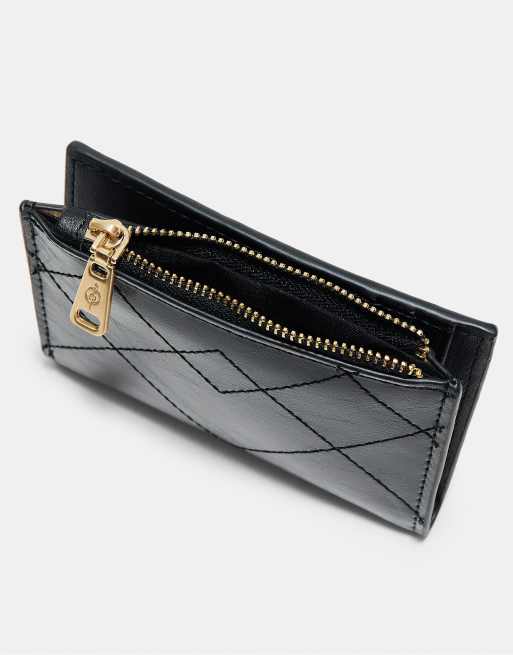 Stradivarius porte-cartes cousu noir, 2 de 4